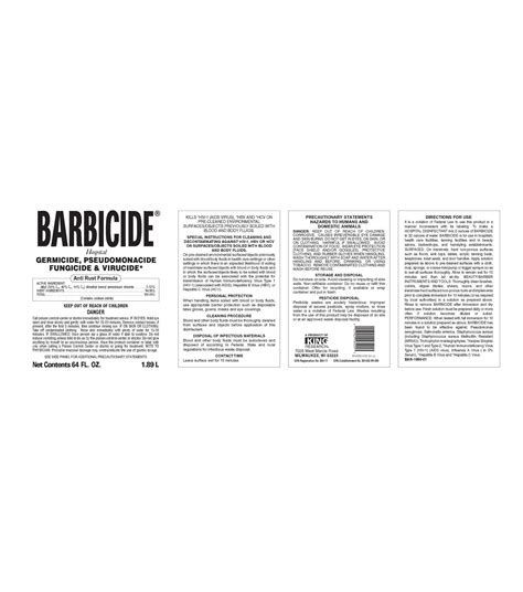 is barbicide flammable  It must be kept away from open flames, hot surfaces, heat, or sparks
